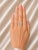 Art Deco Late 20th Century Size 7 18K Two Tone Gold Designer Diamond Wire Filigree Band Ring For Sale - Image 3 of 3