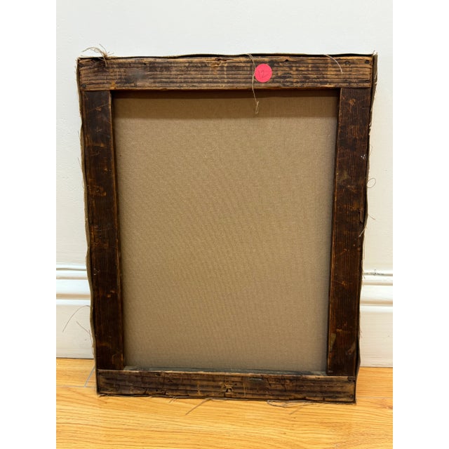 Traditional Late 18th - Early 19th Century Landscape With Two Young Girls and Goat For Sale - Image 3 of 3