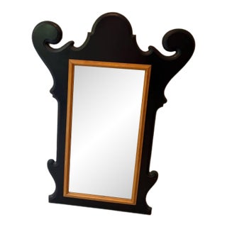 Queen Anne Custom Wood Statement Mirror – Two-Tone For Sale