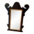 Queen Anne Custom Wood Statement Mirror – Two-Tone For Sale