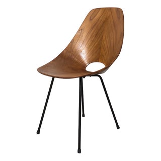 Curved Plywood Chair attributed to Vittorio Nobili for Brothers Tagliabue, 1950s For Sale