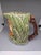 Art Deco Vintage 90s Majolica Jug Pitcher Vase For Sale - Image 3 of 6