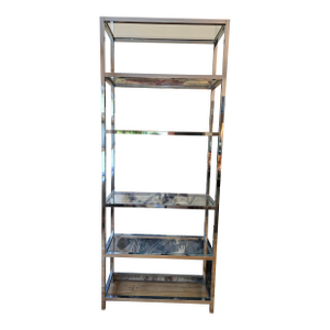 Vintage Milo Baughman Style Mid Century Etagere, Attributed