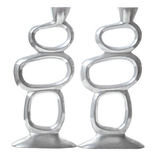 Candlesticks by Matthew Hilton, 1980s, Set of 2 For Sale