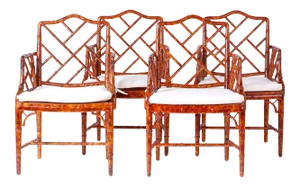 Chinese Chippendale Armchairs - Set of 4