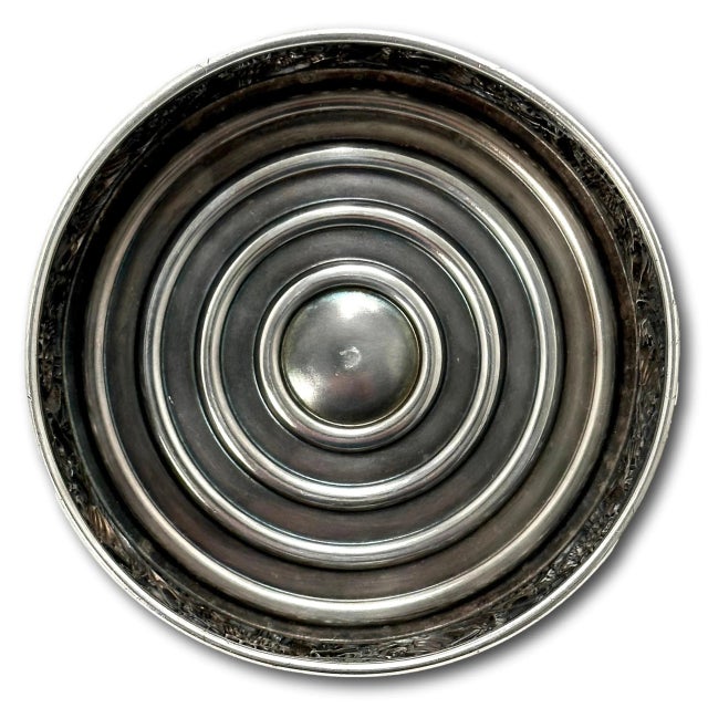 Fine Quality Fancy Antique Heavy Silver Electroplate Wine Bottle Coaster by Tiffany & Company - Circa 1910s For Sale - Image 9 of 12