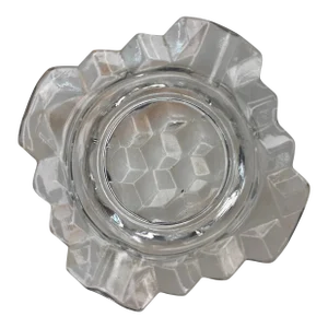 1980s Vintage Tiny Glass Ashtray Trinket Dish Catchall