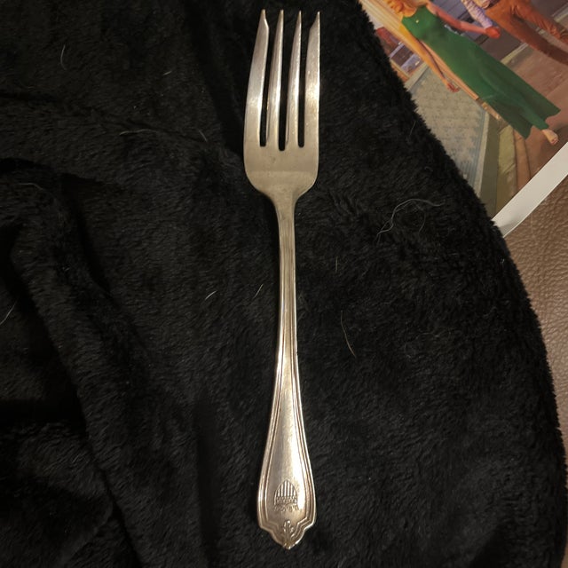 Silver Vintage u.s. Coast Guard Silver-Plated Flatware Piece Made by International Silver Co. - 3 pcs For Sale - Image 8 of 9
