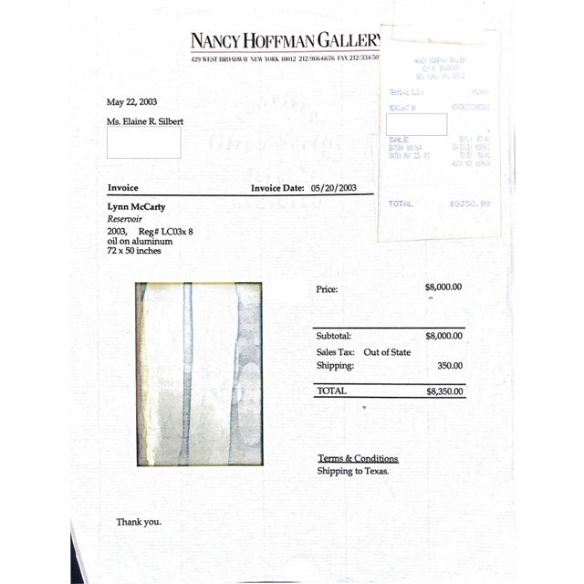 Olive Original Oil on Aluminum "Reservoir" by Lynn McCarty 72" X 50", 2003 For Sale - Image 8 of 10