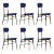 Dining Chairs by Pompeo Fumagalli-Mariano Comese, 1950s, Set of 6 For Sale