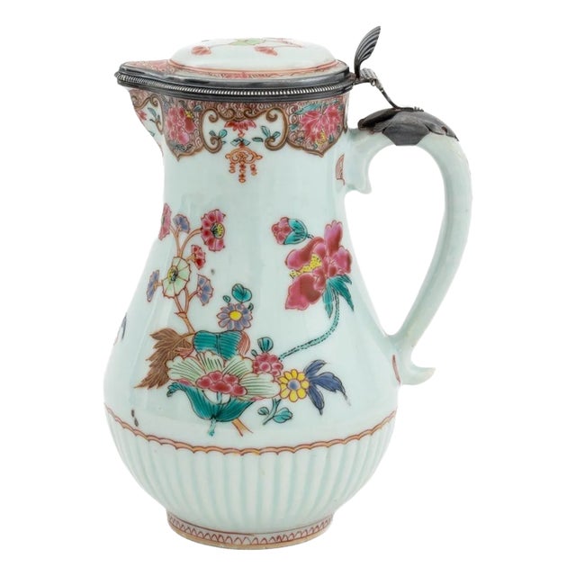 Chinese Export Famille Rose Porcelain Ewer For Sale