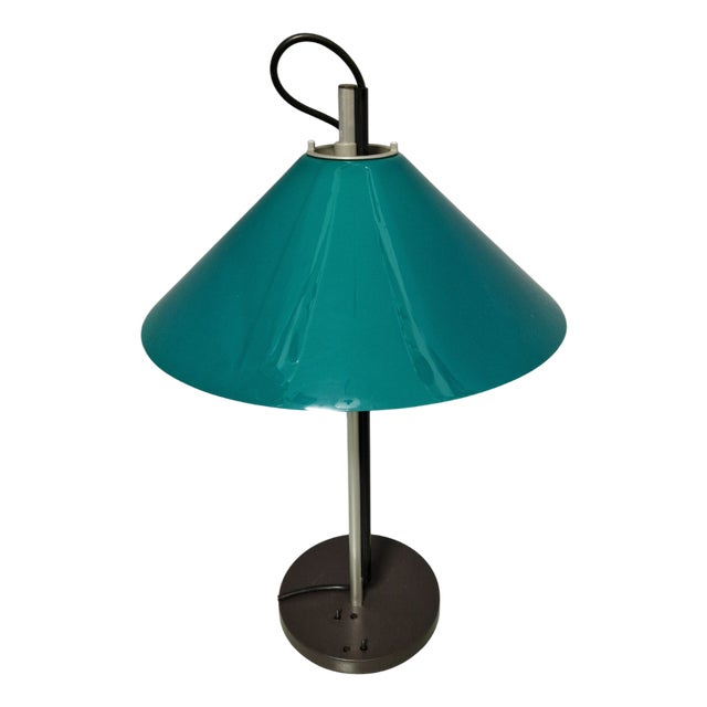 Aggregato Table Lamp in Green Plastic by Enzo Mari for Artemide, 1980s For Sale