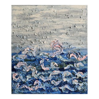 Atlantic Ocean — Original Abstract Seascape by Diane Grant For Sale