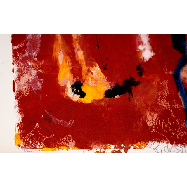 1980s The Kiss - Abstract Figurative Composition in Acrylic by Ricardo De Silva For Sale - Image 5 of 8