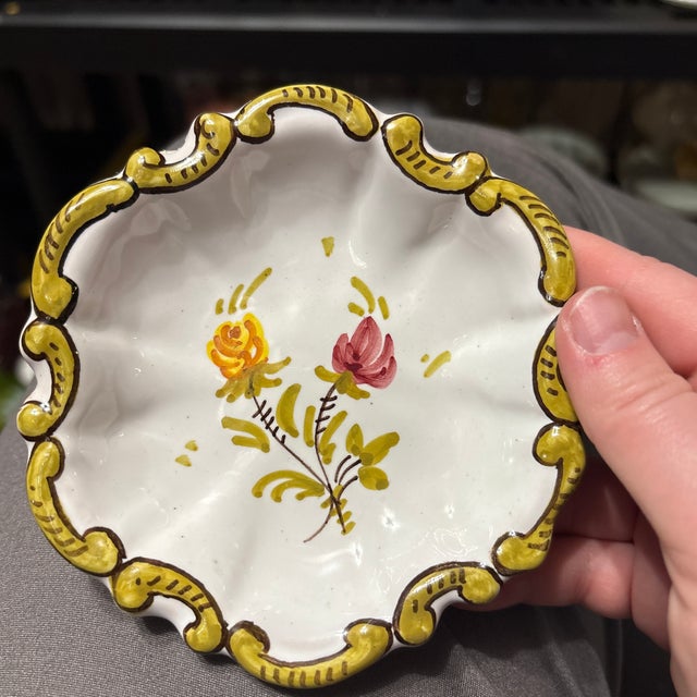 This is a small trinket plate Decorative plates, in particular, have served various purposes, from functional tableware to...