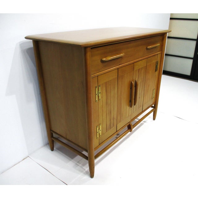 Mid 20th Century Cushman Mid Century Birch Wood Server Credenza For Sale - Image 5 of 17