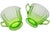 Early 20th Century Early 20th Century Handblown Green Fluorescent Glass-Art Sugar & Creamer- 2 Pieces For Sale - Image 5 of 8
