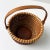 Vintage Signed Nantucket Lightship Basket – Handcrafted With Bone Handle & Geometric Pattern For Sale In Buffalo - Image 6 of 8