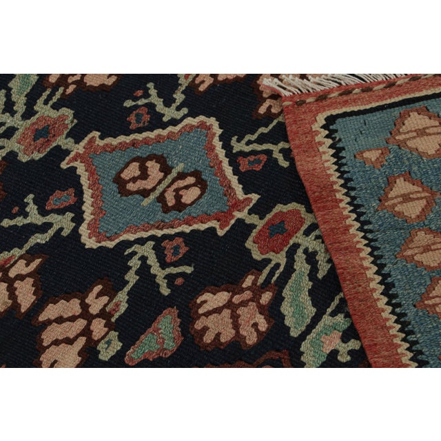 Textile Rug & Kilim’s Afghan Tribal Kilim With Medallions and Geometric Floral Patterns For Sale - Image 7 of 7