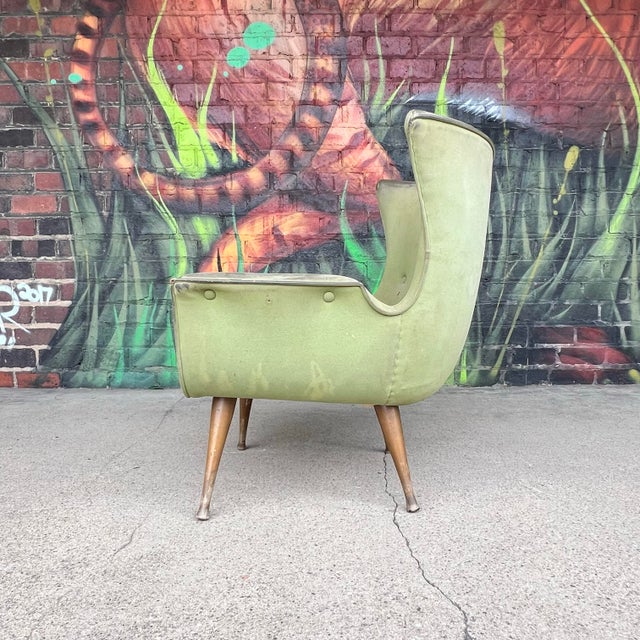 Karpen of California Wing Back Lounge Chair – For Reupholstery For Sale In Cleveland - Image 6 of 11