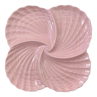 Vintage Shafford Nautical Shell Shape Charger Plate For Sale