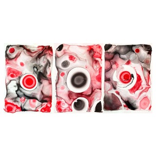 Sumit Mehndiratta, Composition No. 343, 2021, Acrylic Ink on Yupo Paper For Sale