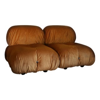 Vintage Camaleonda Armchairs by Mario Bellini for B&B Italia / C&B Italia, 1970s, Set of 2 For Sale