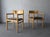 Wood Pair of Post Modern Arm Chairs by Vignelli For Sale - Image 7 of 10