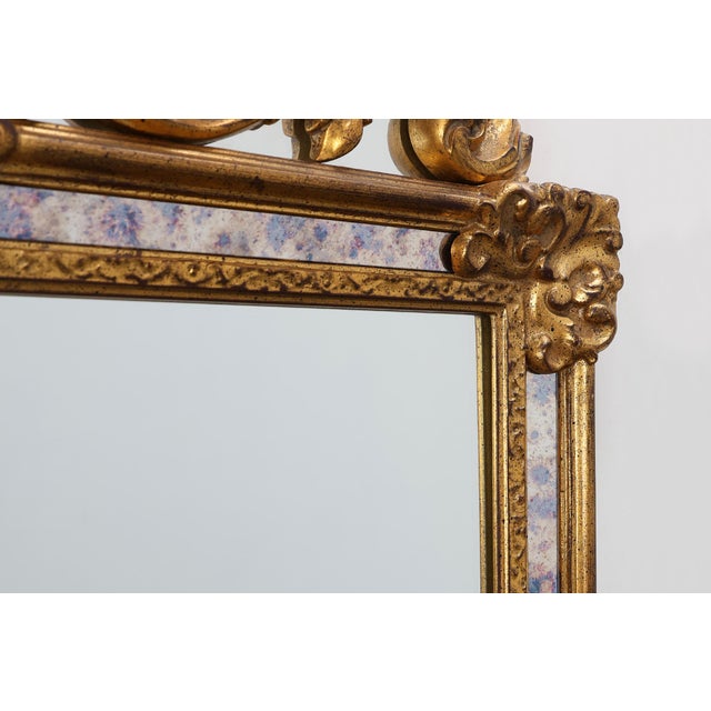 Rococo Style Giltwood Mirror by Deknudt, Belgium, 1950s For Sale - Image 4 of 12