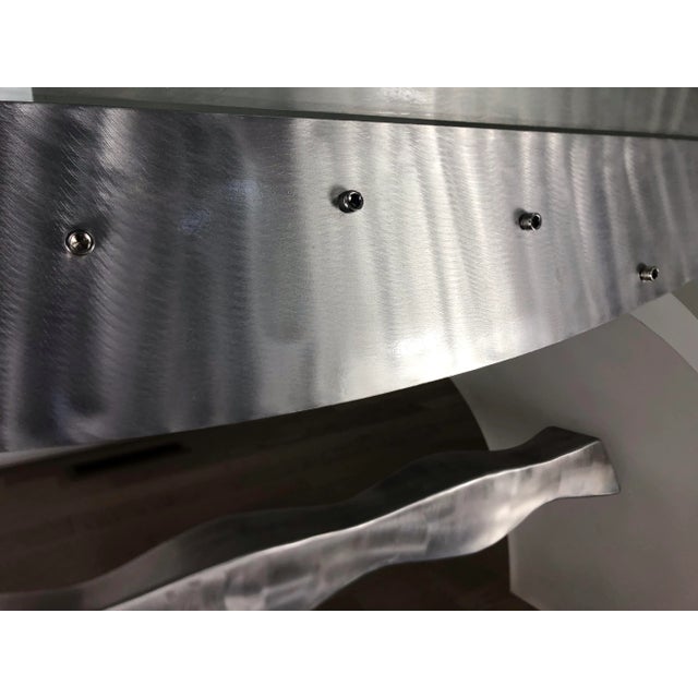 Metal Joseph Galvan- Serpiente Dinning Lucite Table, Mid- Century For Sale - Image 7 of 8