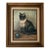 Cat With Ball Framed Oil Painting For Sale