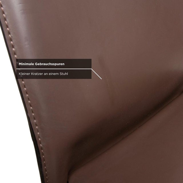 CAB 412 Chairs in Brown Leather by Mario Bellini for Cassina, Set of 6 For Sale - Image 6 of 12