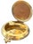 Vintage Mid-Century Brass Covered Ashtray With Sunburst Cigarette Rests & Cross Handle For Sale In Jacksonville, FL - Image 6 of 8