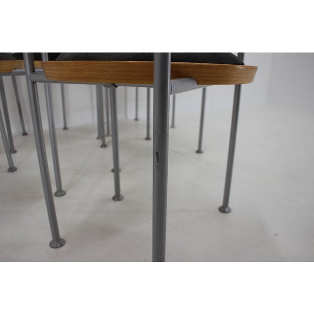 Dining Chairs by Borge Lindau for Bla Station, Sweden, 1990s, Set of 6 For Sale - Image 17 of 18