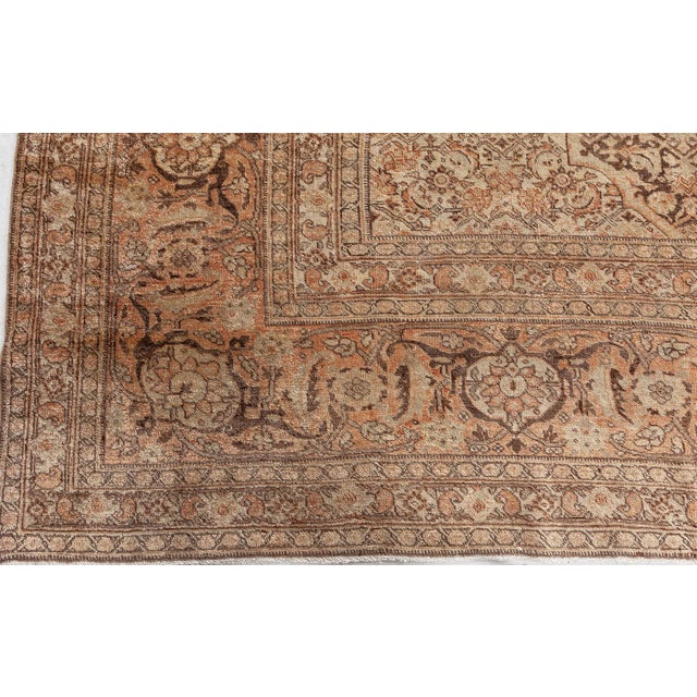Late 19th Century Authentic Late 19th Century Persian Tabriz Carpet For Sale - Image 5 of 8
