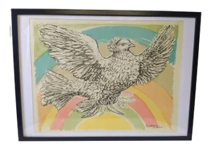 Pablo Picasso, Peace Dove, 1952, Lithography, Framed
