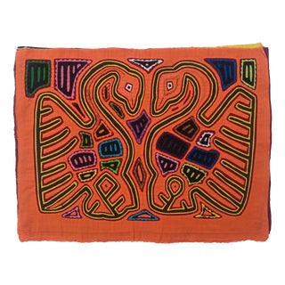 Mola Fabric by Cuna Indians from San Blas Island, Panama, 1970s For Sale