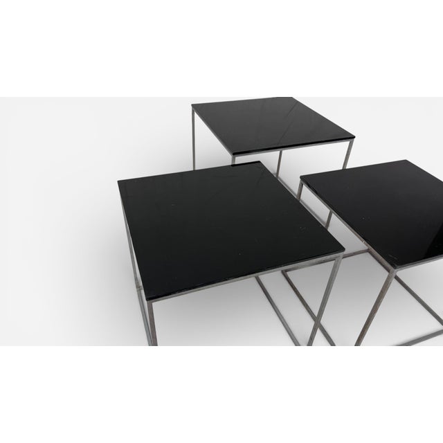 Metal 1960s Pk71 Nesting Tables by Poul Kjærholm for E. Kold Christensen For Sale - Image 7 of 12