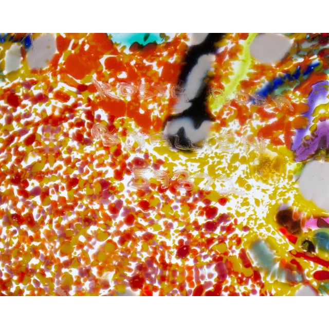 Yellow Bertil Vallien Kosta Boda “Satellite” Yellow Glass Bowl For Sale - Image 8 of 8