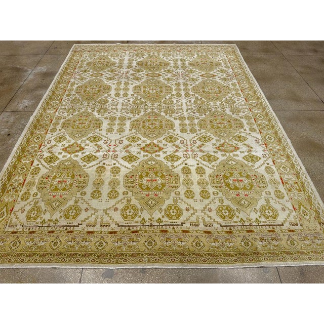 Galerie Shabab Collection Mid-20th Century Turkish Anatolian Room Size Carpet For Sale - Image 4 of 10