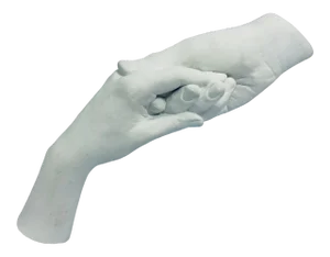 John Cutrone “Hands” Plaster Sculpture for Austin Productions, 1984