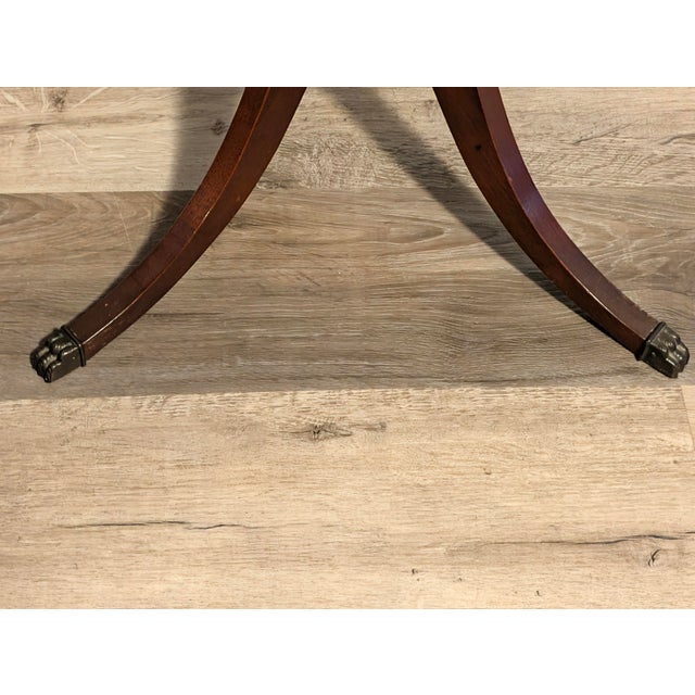 This item is a vintage 1940s-1950s Mersman Mahogany 2-Tier Dumbwaiter Table (often referred to as a butler, parlor, or...
