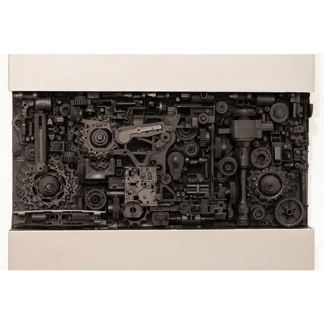 Various Artists Industrial-Inspired Assemblage Wall Sculpture — Mixed Metal Components, 24″ High X 18″ Wide - Mid-Life Crisis 204 For Sale - Image 4 of 7