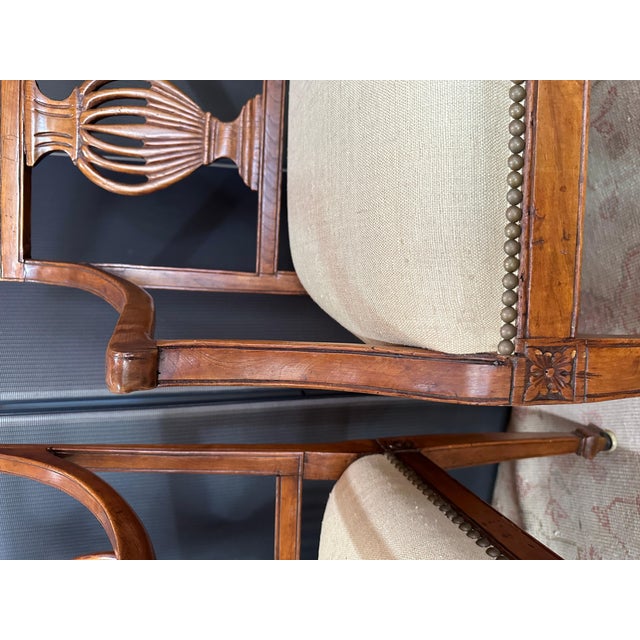 Pair of Italian Neoclassical Armchairs, Early 19th Century For Sale - Image 12 of 12