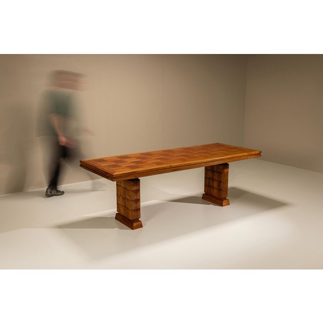 Mid-Century Modern Dining Table with Game Surface attributed to Paolo Buffa, Italy, 1940s For Sale - Image 3 of 18