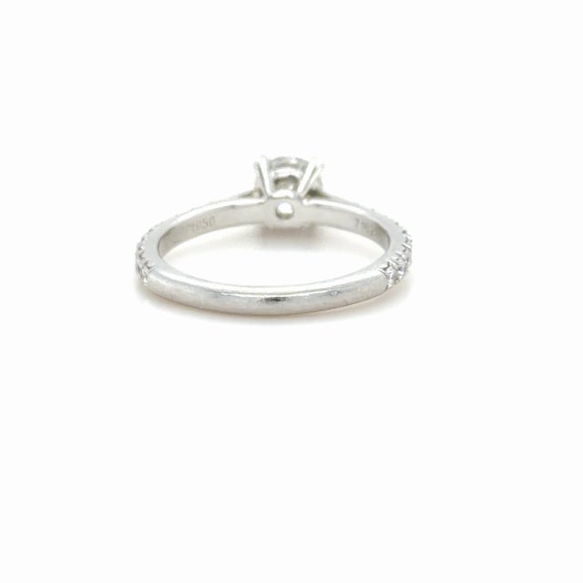 Early 21st Century Harry Winston, 1.17 Carat Round Brilliant Diamond Engagement Ring, Size 6.75 For Sale - Image 5 of 7