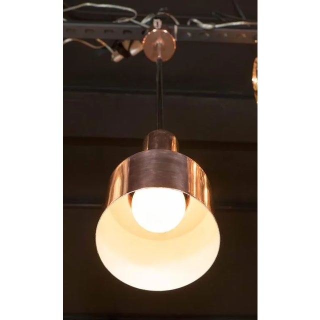 Industrial Mid-Century Modernist Copper Pendant by Hans Agne Jakobsson For Sale In New York - Image 6 of 8