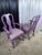 Hollywood Regency Custom Lilac Lacquered Queen Anne Dining Chairs - Set of 8 For Sale In Phoenix - Image 6 of 8