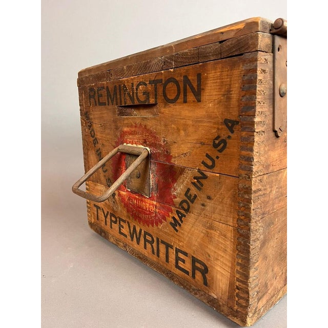 Wooden Shipping Case for Remington Typewriter, 1930s For Sale - Image 8 of 12