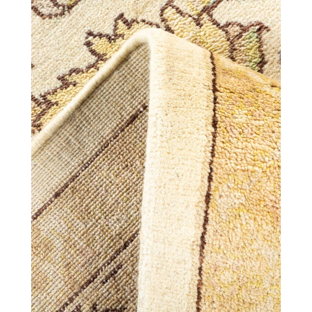 Eclectic, One-of-a-Kind Hand-Knotted Area Rug - Ivory, 9' 1" x 12' 2" For Sale In New York - Image 6 of 8